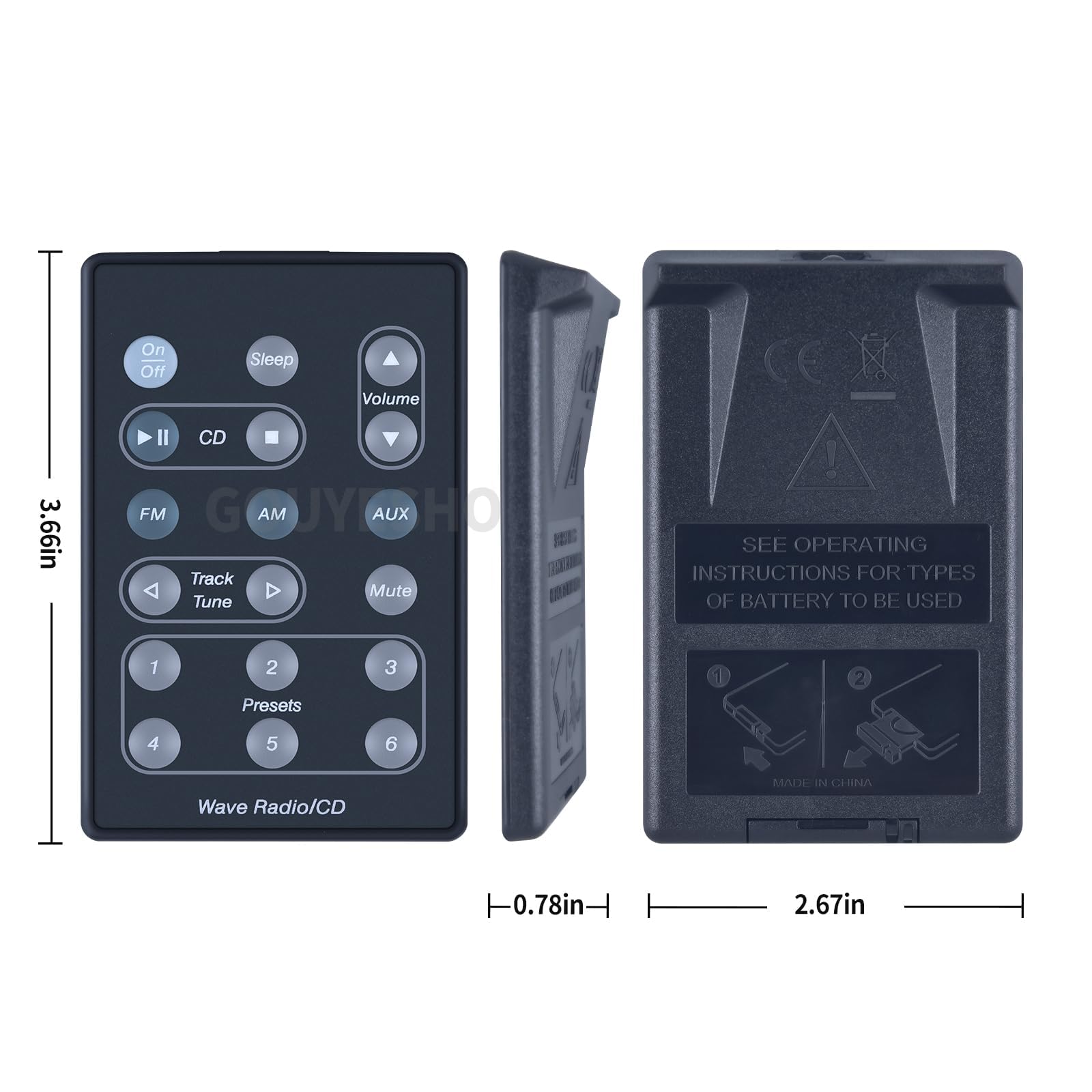 Amazon.com: PZL Replacement Remote Control Fit for Bose A5 Wave
